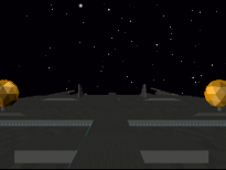 L'espace vu de la Passerelle du vaisseau