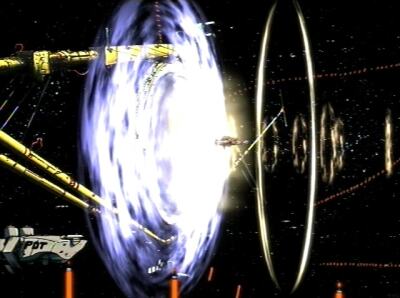 Le Bebop �mergeant d'une Gate