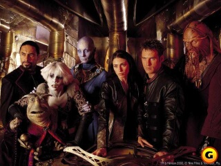 De gauche � droite&nbsp;: Crais, Rigel, Chiana, Zhaan, Aeryn, John et D'Argo