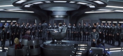 L'�quipage sur la passerelle